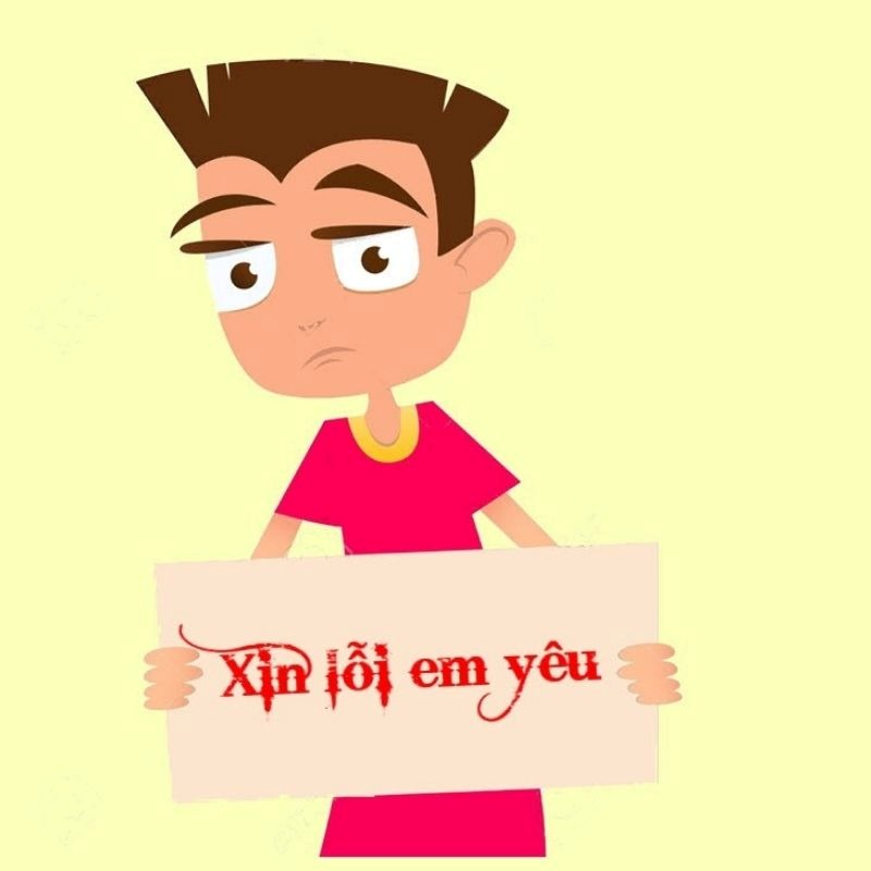 meme xin lỗi