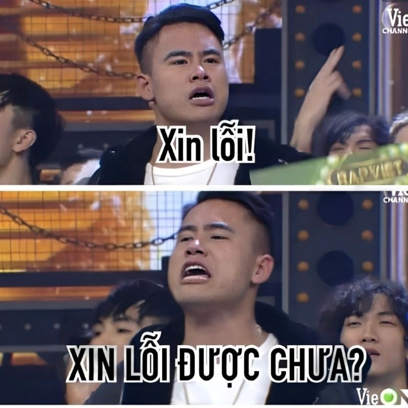 meme xin lỗi