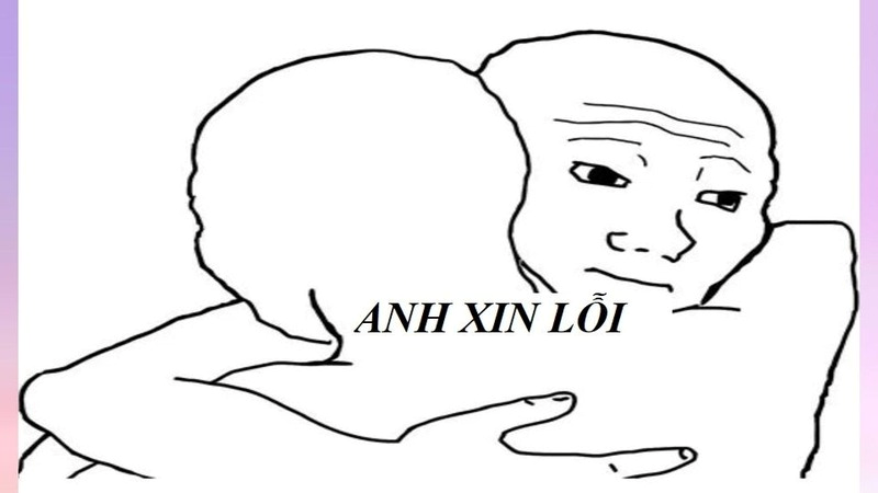 meme xin lỗi