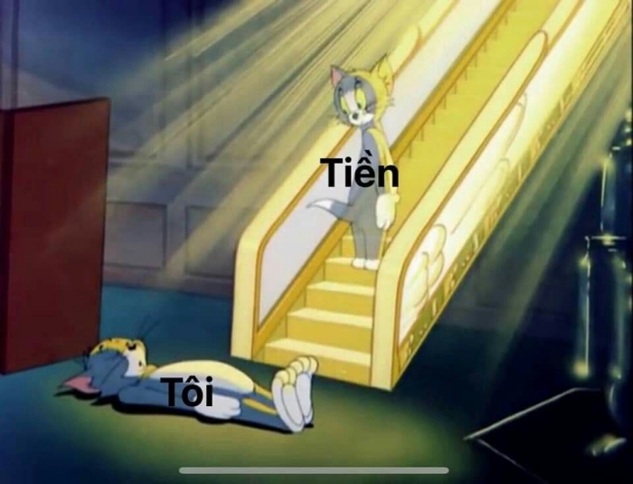 meme hết tiền