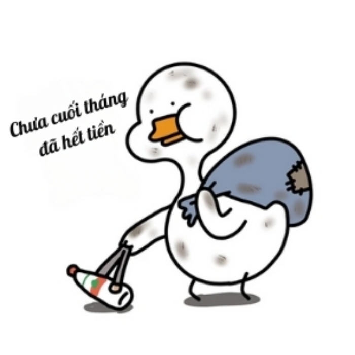 meme hết tiền