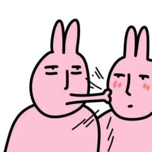 meme thỏ hồng