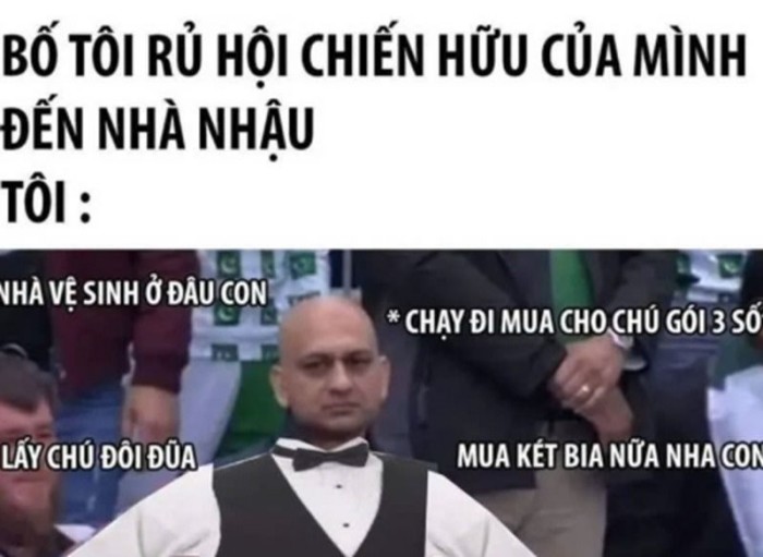 meme chống nạnh