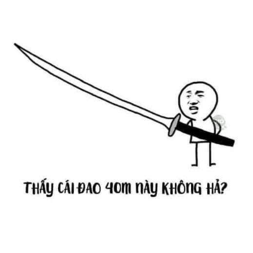 meme cầm dao