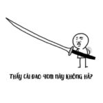 meme cầm dao