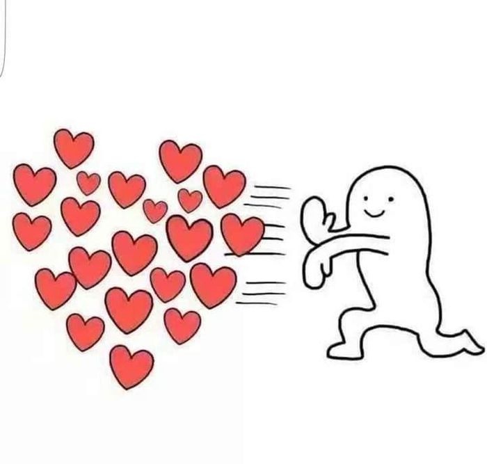meme thả tim