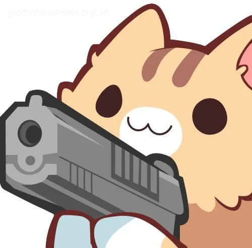 Meme mèo cầm súng