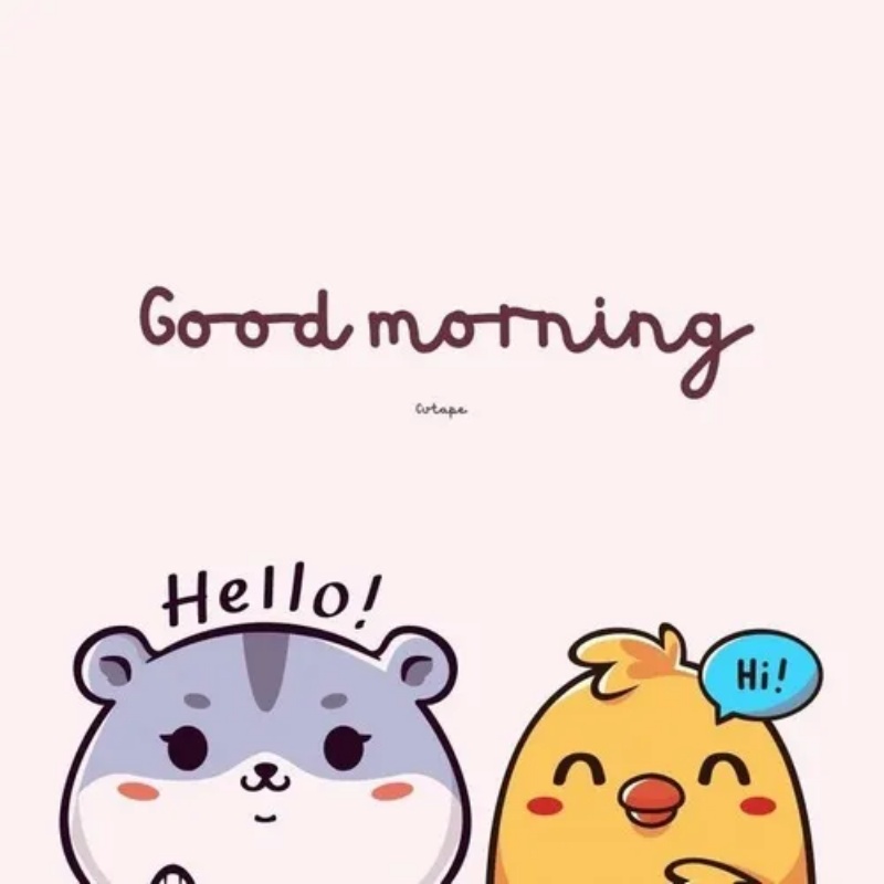 Meme chào buổi sáng