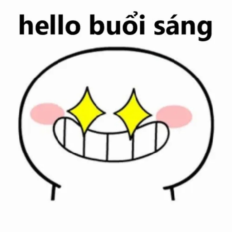 Meme chào buổi sáng