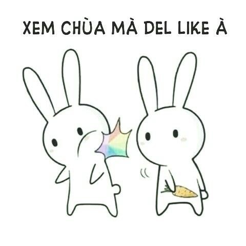 Meme thỏ 7 màu
