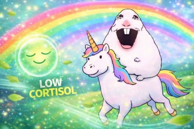 low cortisol meme