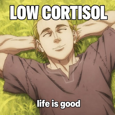 low cortisol meme