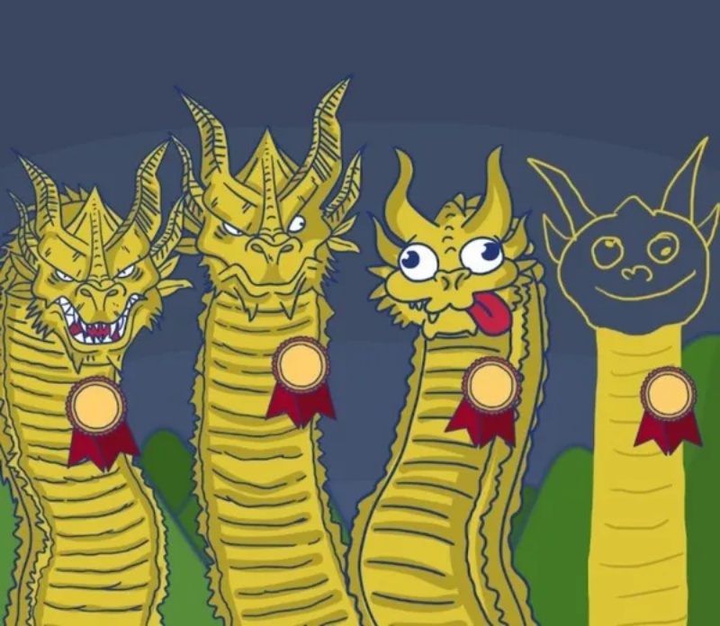 Meme 3 Con Rồng